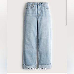 Hollister ultra high rise dad jean